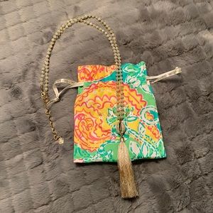 Lilly Pulitzer tassel necklace-white
